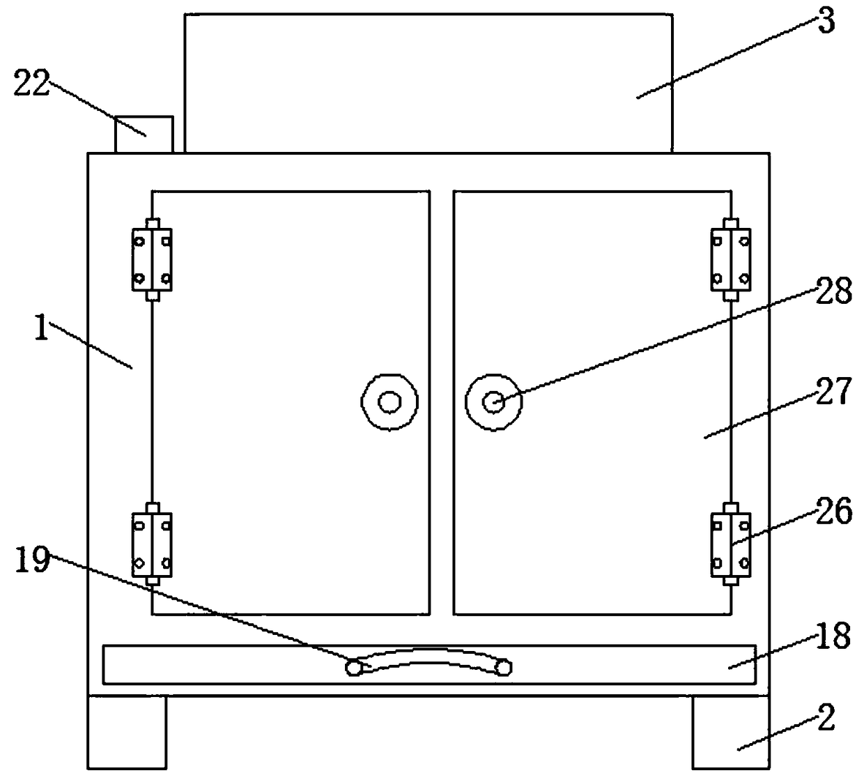 Wardrobe with cleaning function and convenient adjustment of internal space size