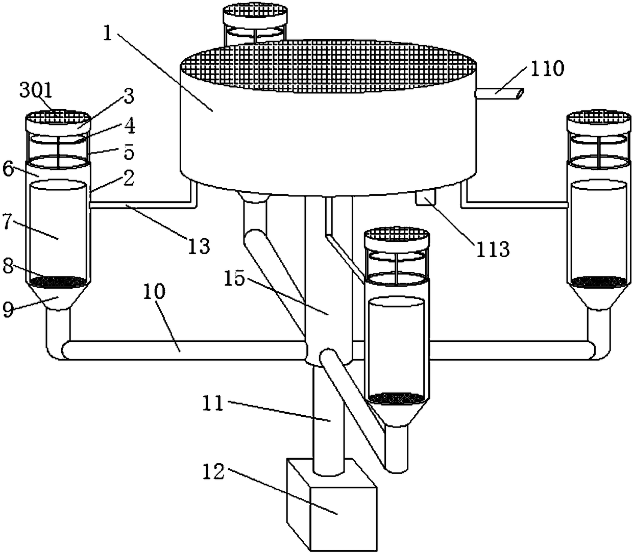 Automatic sea garbage collector