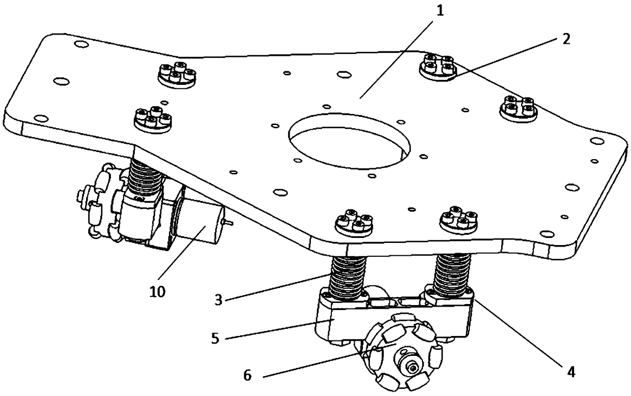 A Dead Reckoning Positioning Robot Chassis Using Vertical Shock Absorbing Device