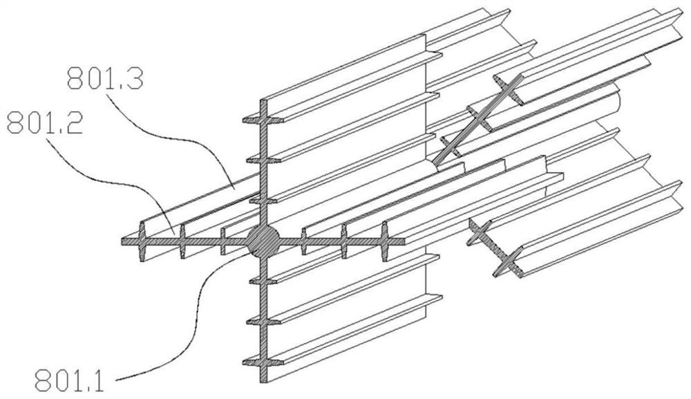 Heat exchange coil pipe with heat conduction section bar with auxiliary fins