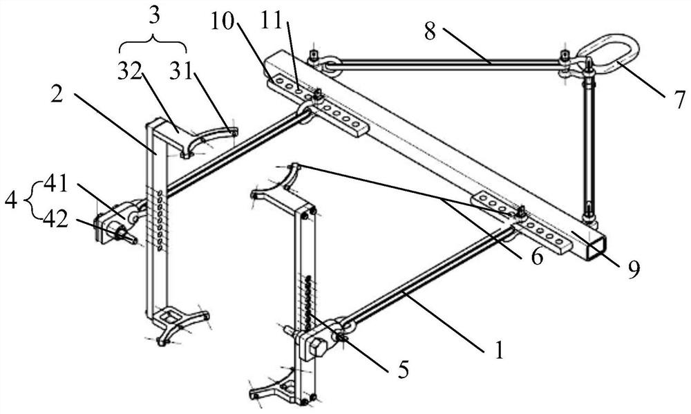 Lifting device for wave rider structural member
