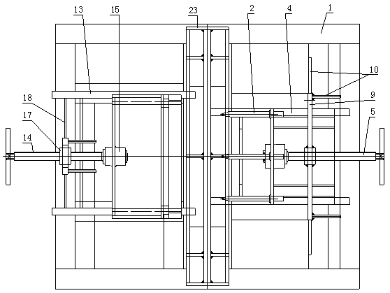 Saw blade installation auxiliary equipment of profile steel cold saw