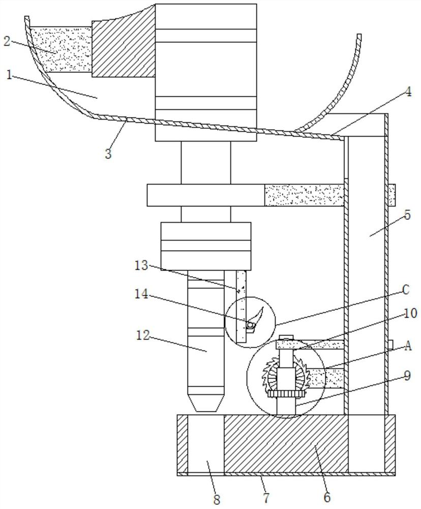 Computer display screen rear shell assembling screw feeding mechanism