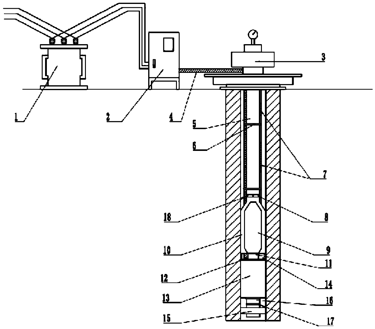 Complete drive control device set for oil-submersible screw pump