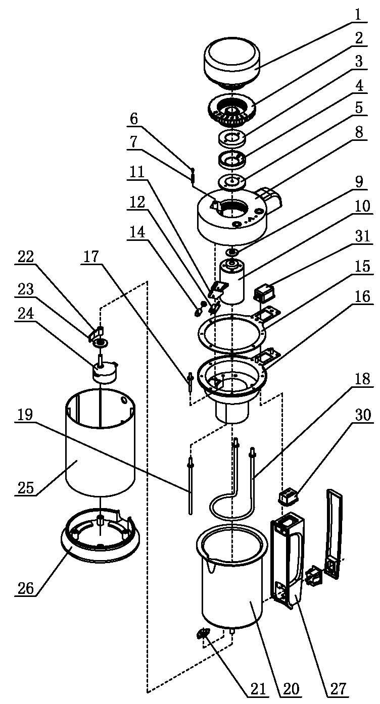 Method for boiling grains or beans and automatic boiling machine suitable for same