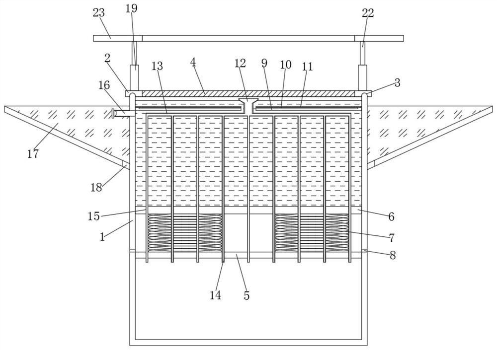Energy-saving filtering device for agricultural drip irrigation water