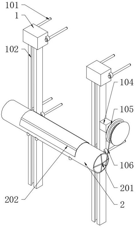 Flow monitoring device for river containing silt