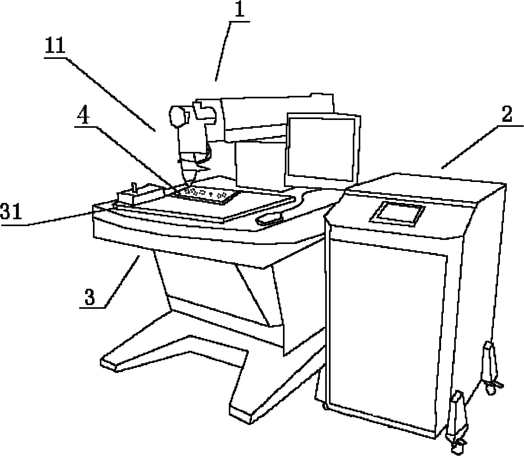 Laser type light guide plate carving equipment and using method thereof