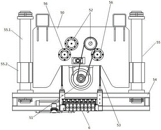 Linear guide shaft type anti-swing suction cup movement mechanism