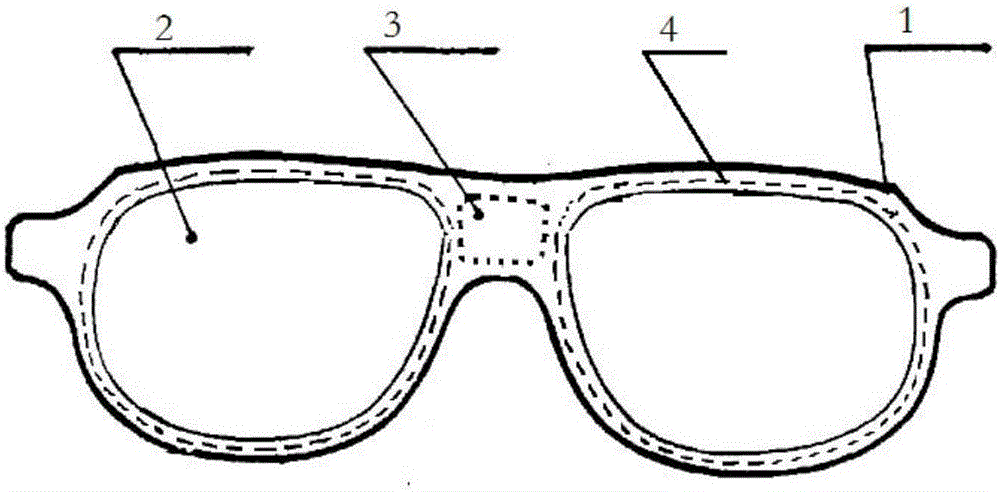 Photochromic glasses with liquid crystal thin film protection lenses and manufacturing method of protection lenses