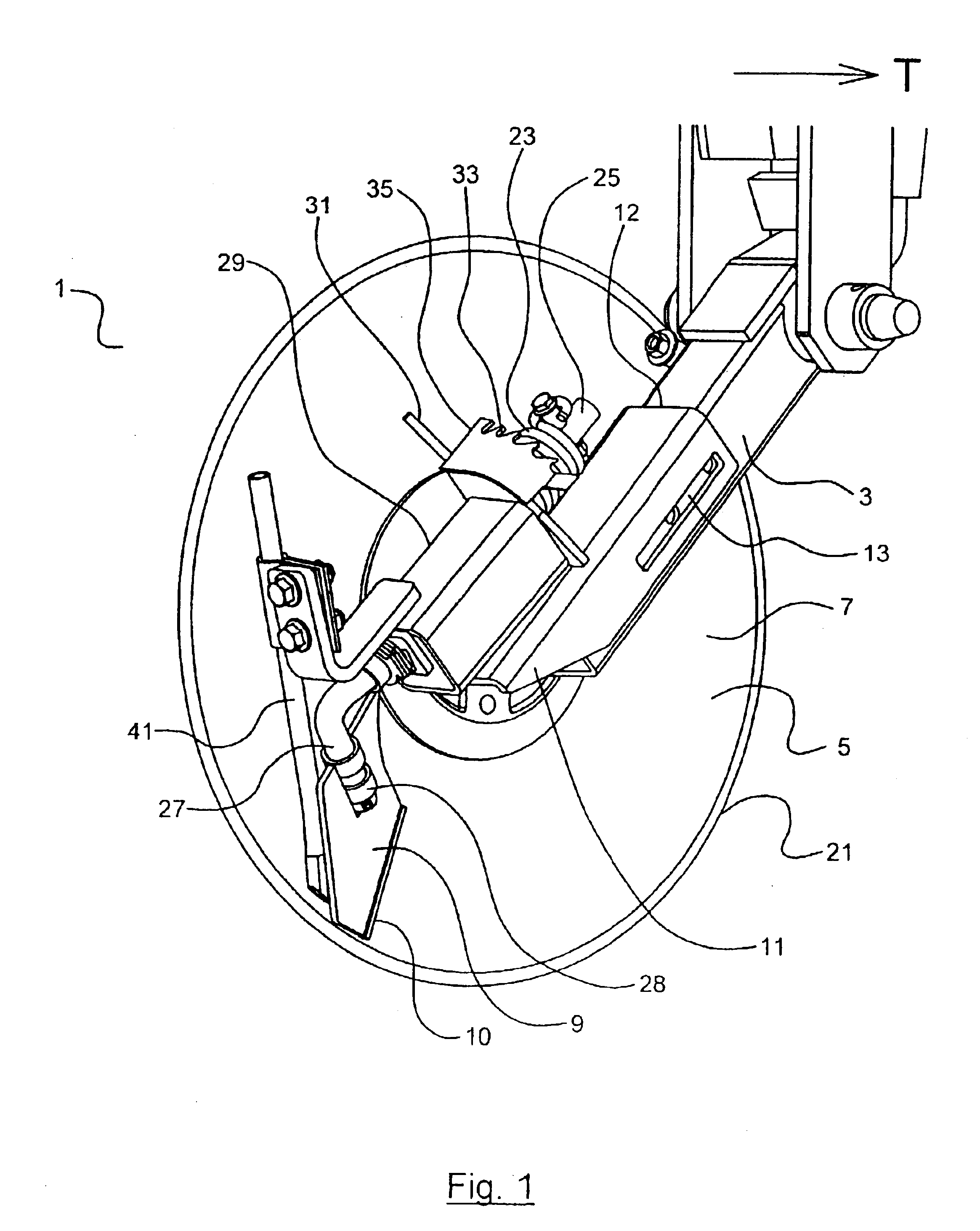 Disc furrow opener scraper positioning system