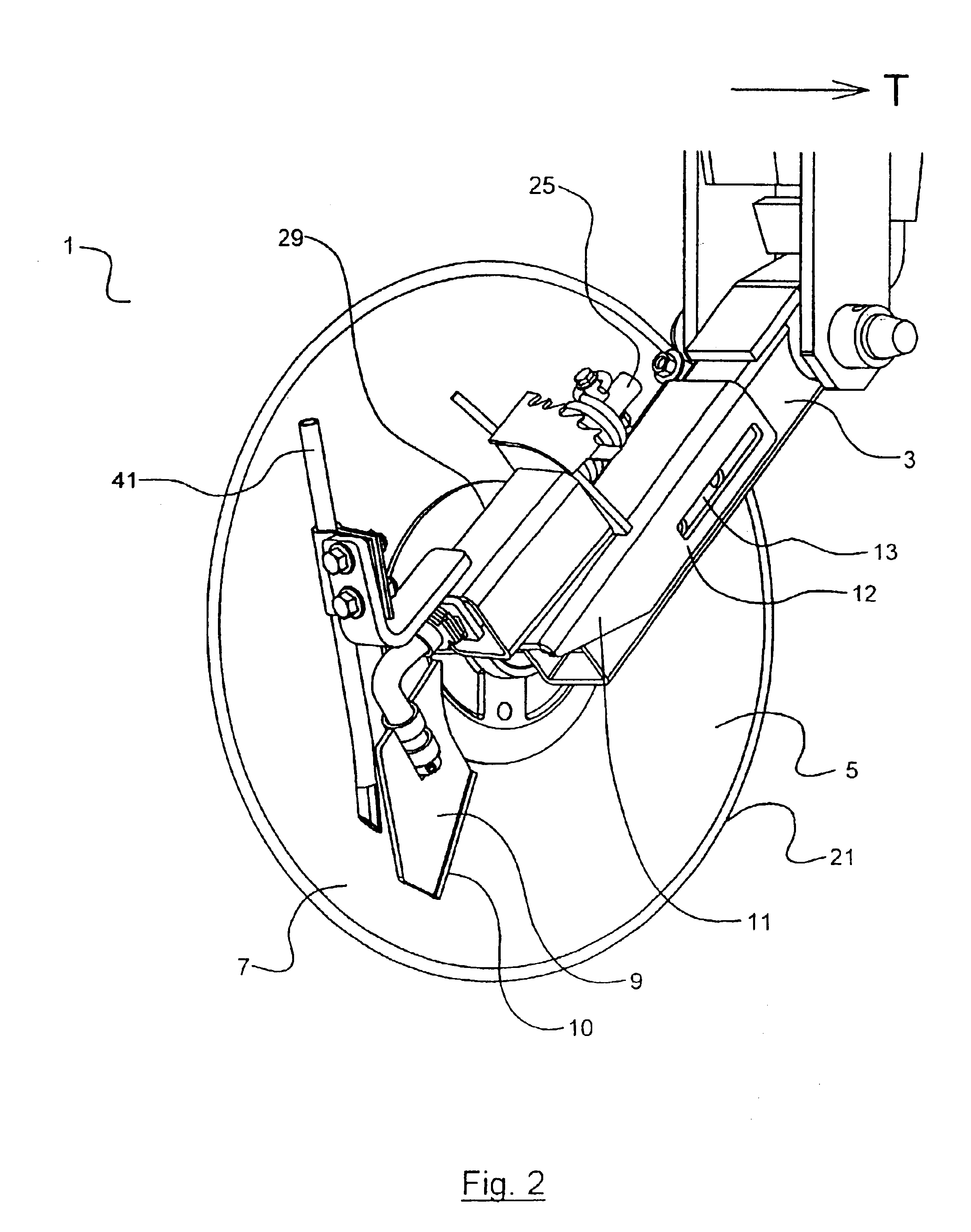 Disc furrow opener scraper positioning system