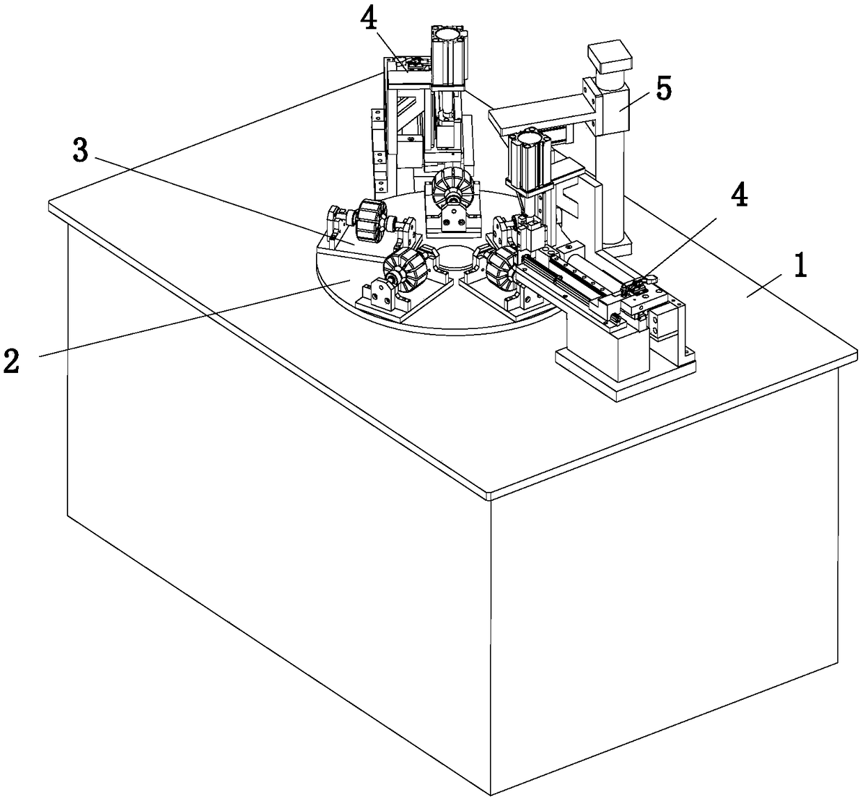 Clamp spring assembling machine for rotor