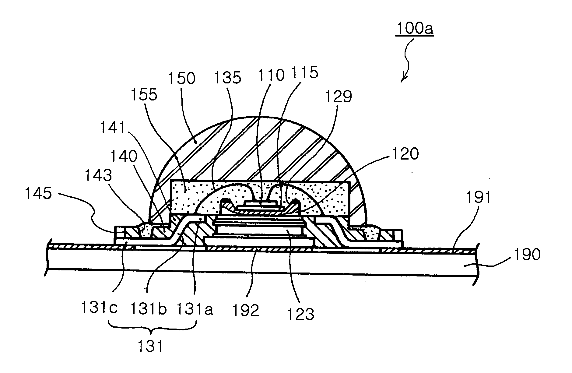 High power LED package and fabrication method thereof