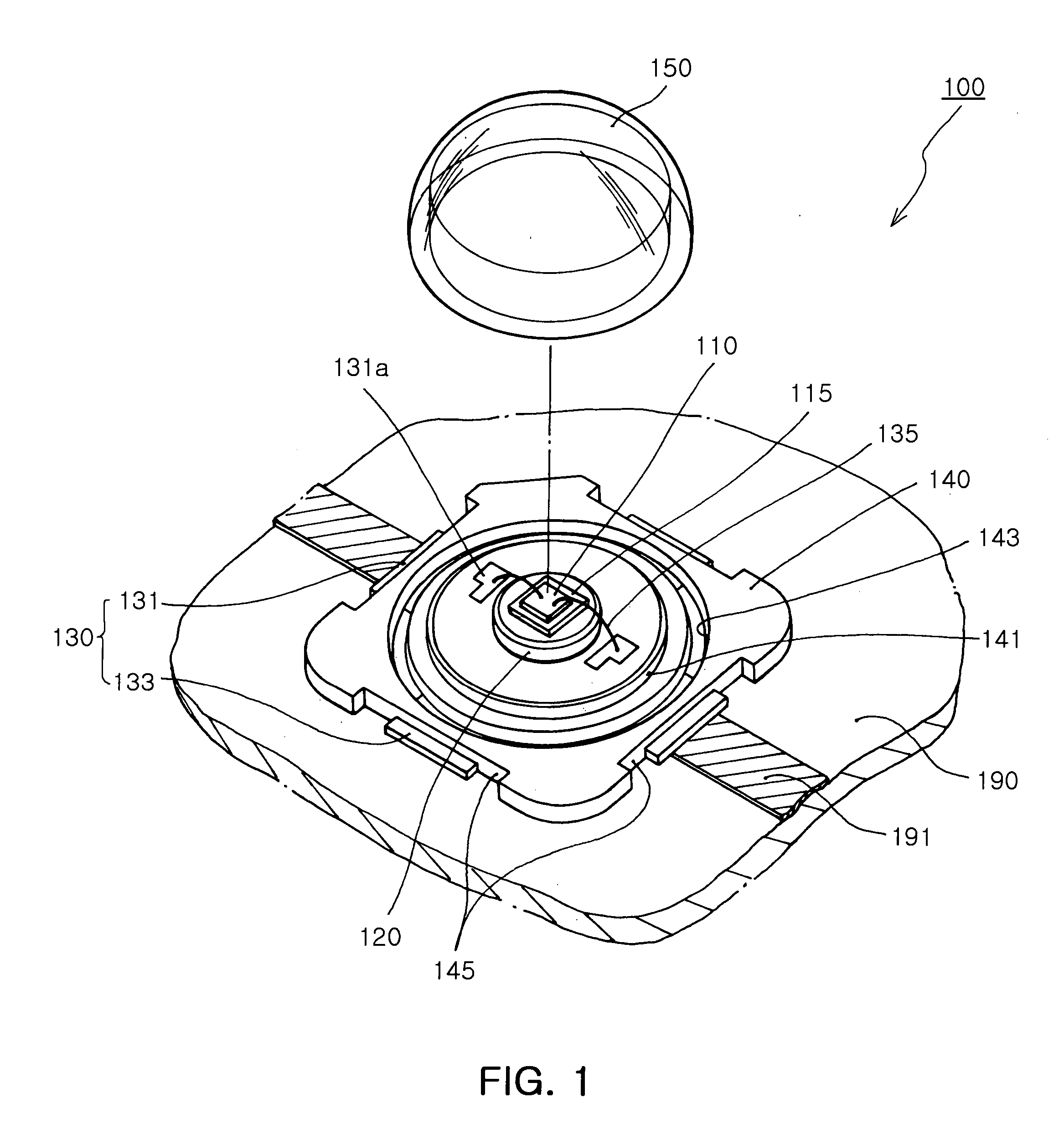 High power LED package and fabrication method thereof