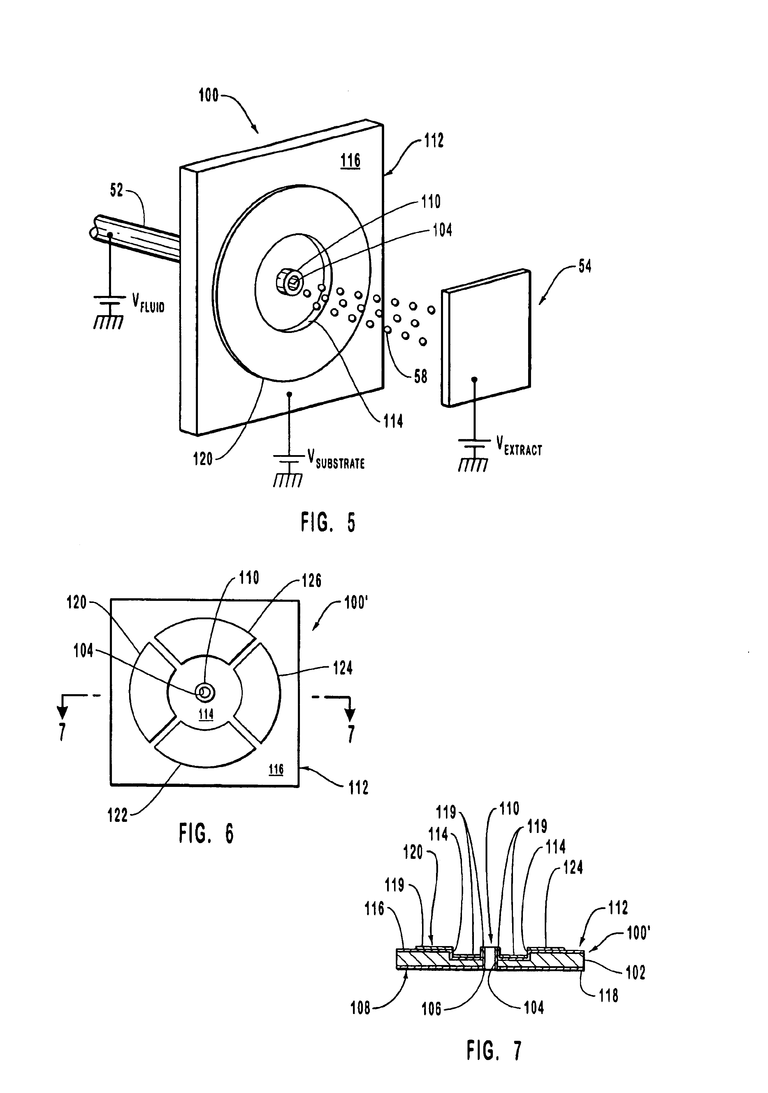 Electrospray nozzle and monolithic substrate