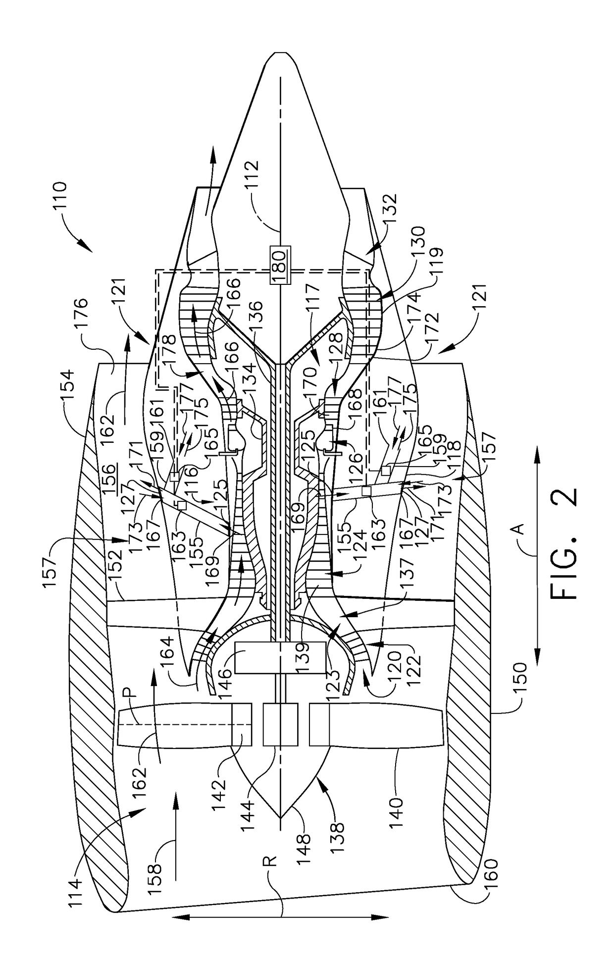 Method and apparatus for undercowl flow diversion cooling