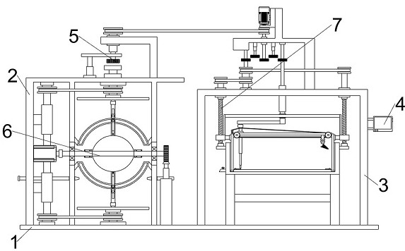 A kind of outward expansion type donkey skin processing device