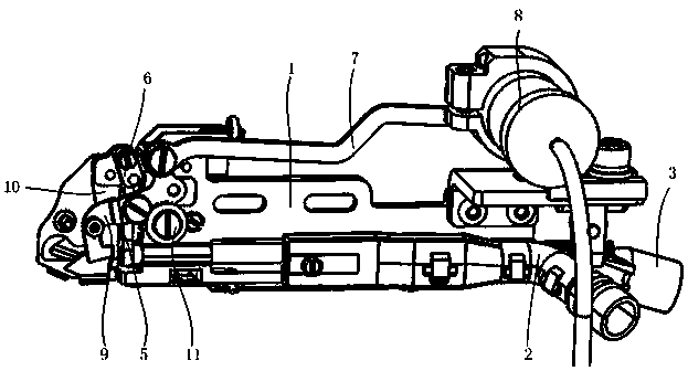 Combined type line cutting device