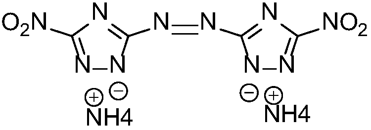 Preparation method and property of 3,3'-dinitro-5,5'-azo-1H-1,2,4-triazole diammonium salt structure