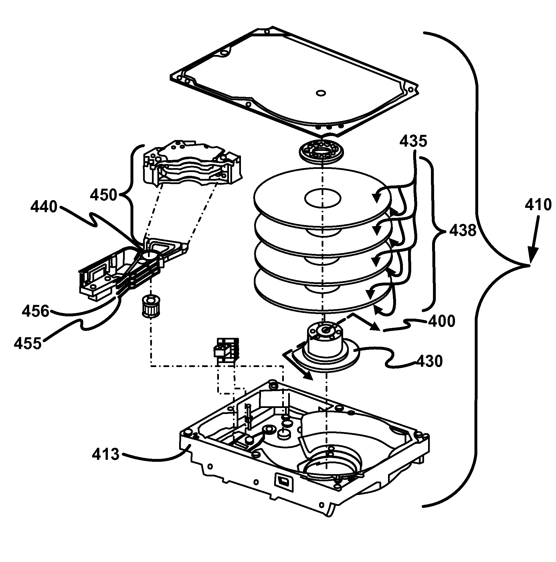 Fluid dynamic bearing with an immiscible fluid barrier