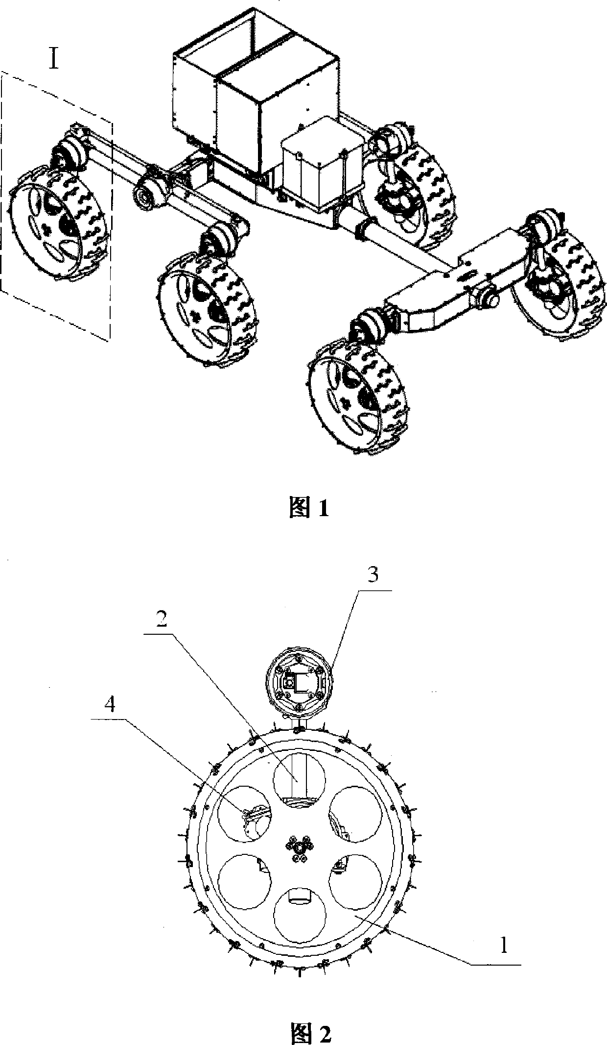 Method for controlling running of wheeled interplanetary exploration patrol vehicle