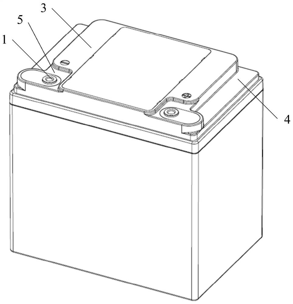 A lead-acid power battery pack convenient for wire connection