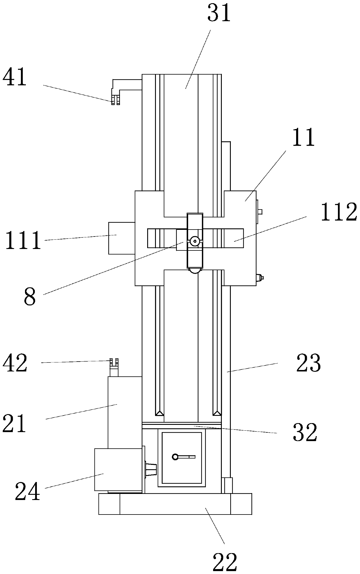 Rapid powder spreading device for powder plate rolling and compounding