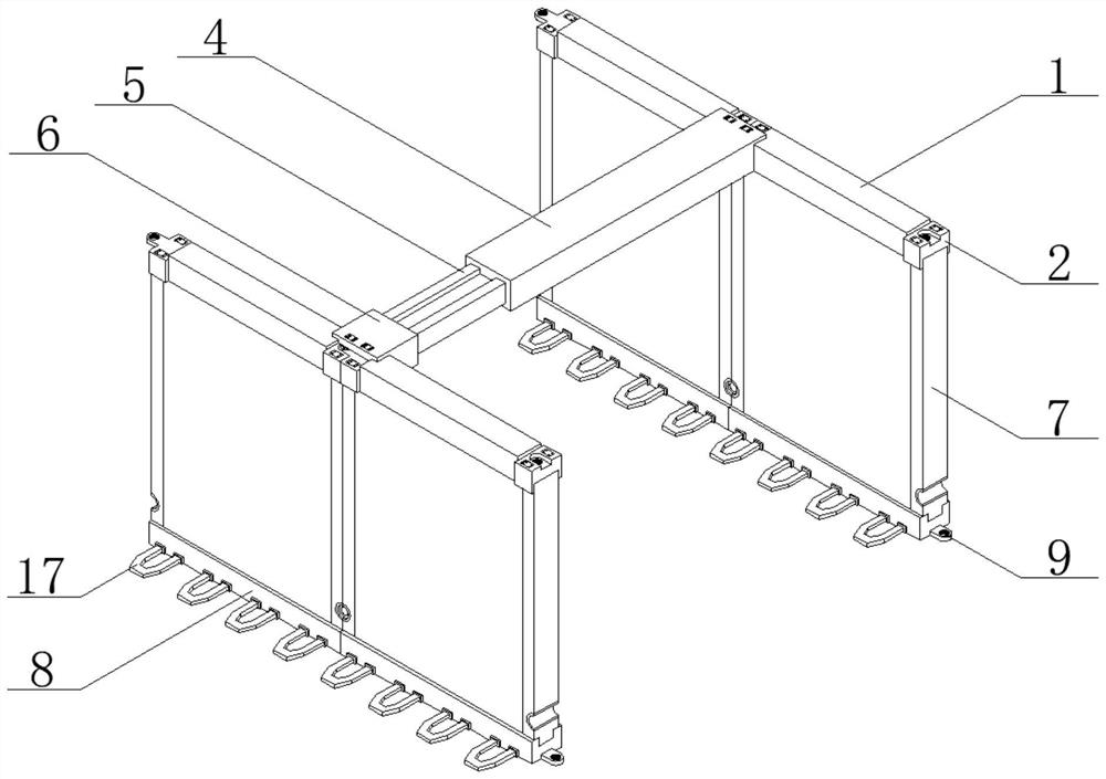 Assembly type indoor wallboard assembly structure of building main body