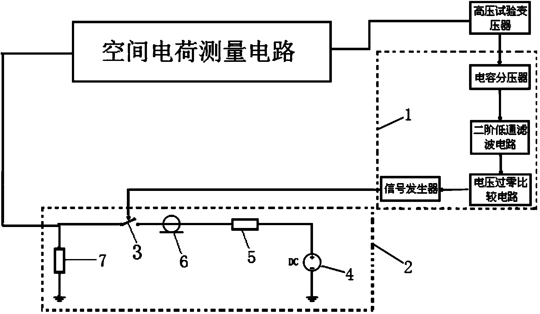 High-voltage pulse power supply for measuring space charge under alternating-current electric field