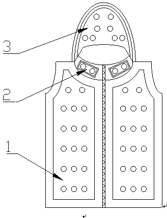 Waistcoat with self-defense and health-care functions
