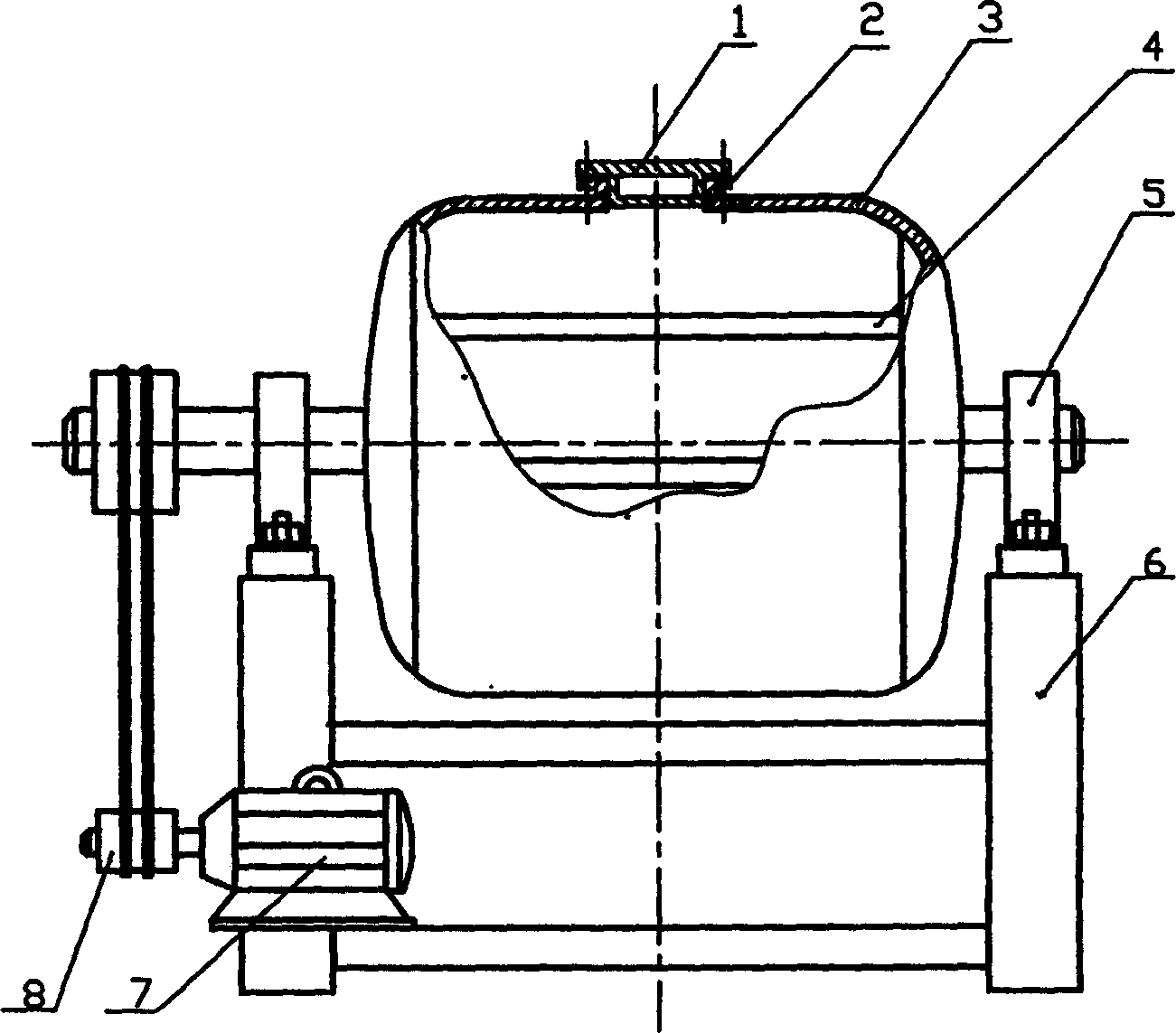 Energy-saving and effect-enhancing type rolling and kneading machine