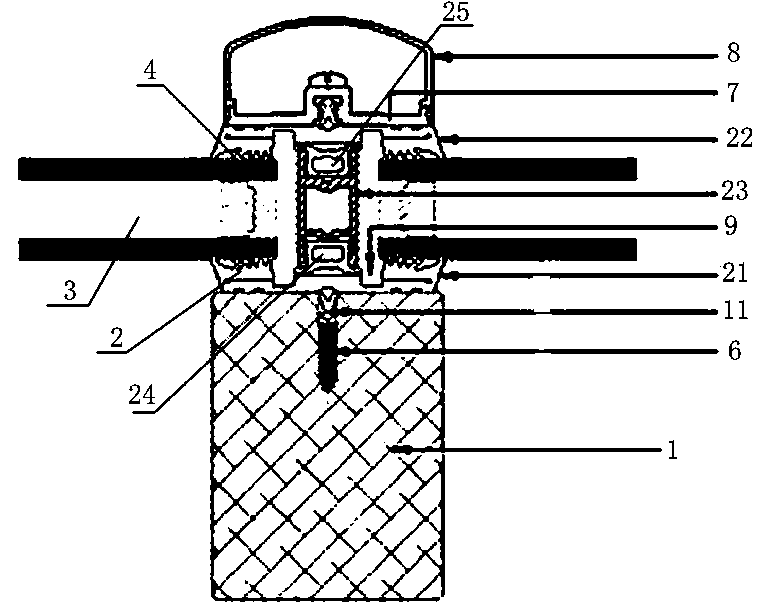 An assembly structure of vertical or transverse members of an aluminum-clad wood sunshine room