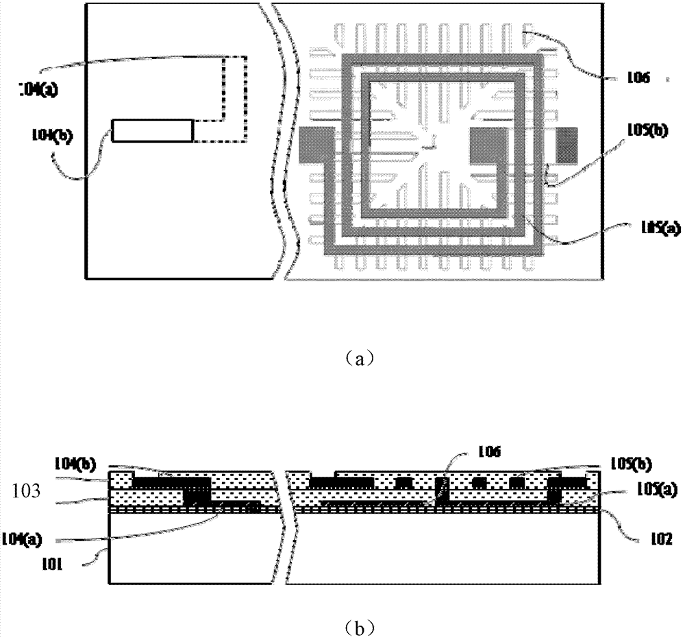 RDL (radiological defense laboratory) technology-compatible inductive component and manufacture method