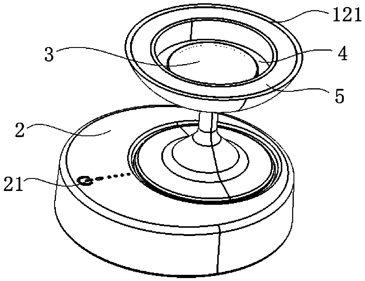 Medicine instant dissolving device