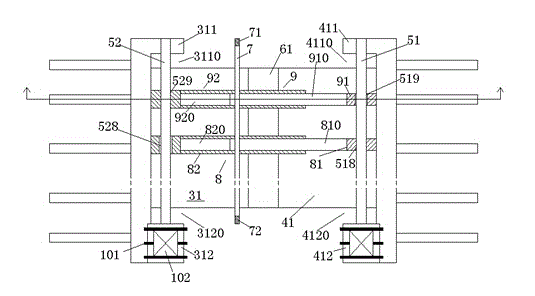 High-efficiency cooling bridge with self-cleaning expansion joint device