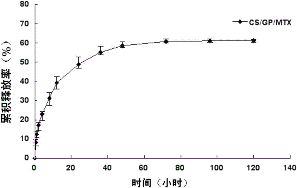 Methotrexate chitosan thermosensitive gel and its application