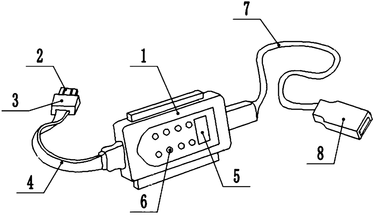 Device for detecting storage equipment