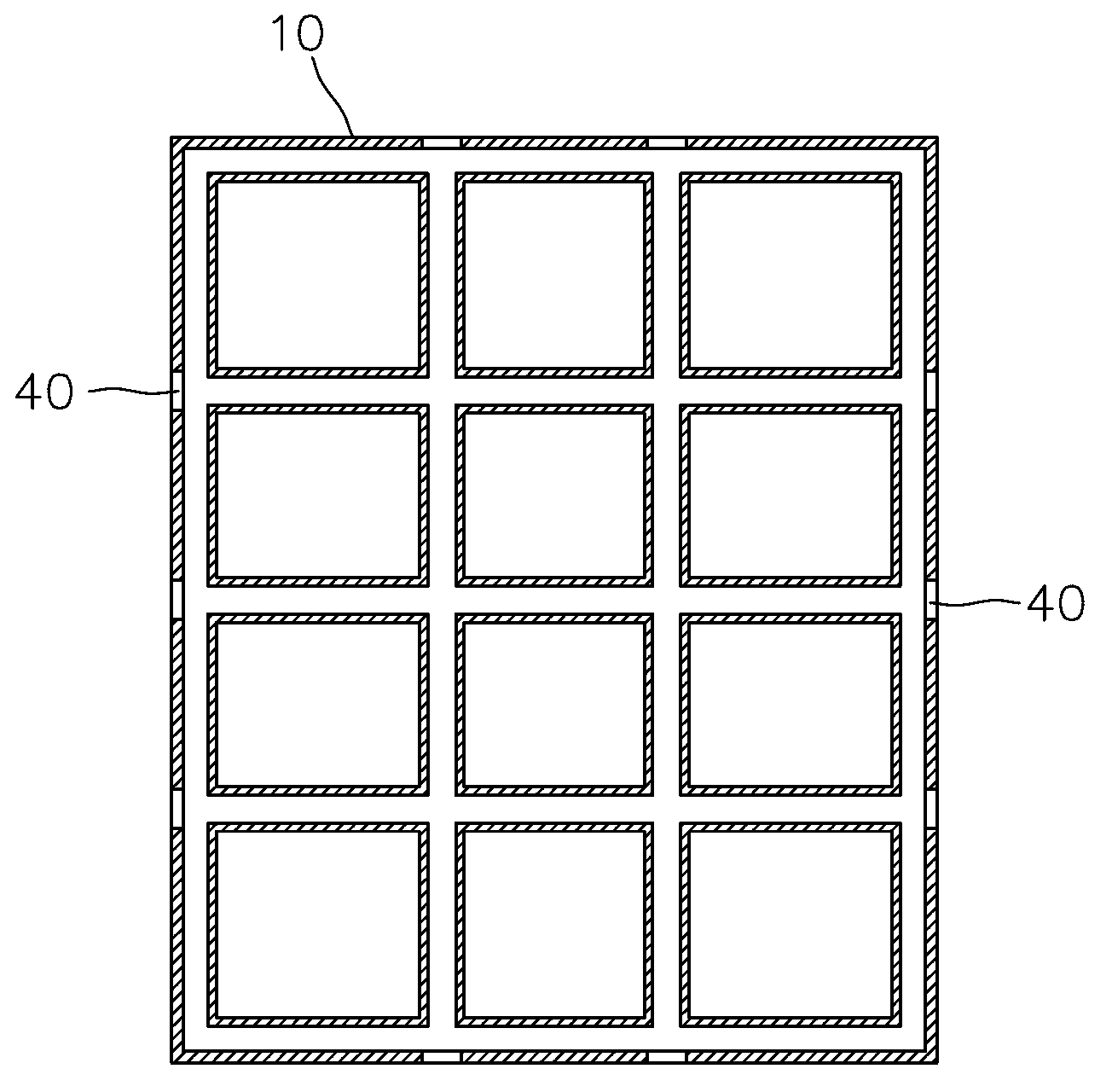 Threading method for distributed resistance network anti-theft window