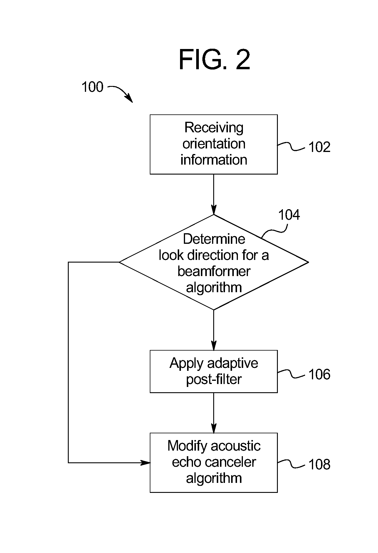 Noise reduction using microphone array orientation information