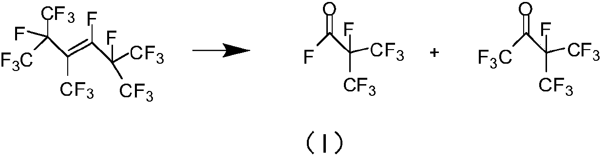 Method for generating perfluoroisobutyronitrile by cracking of hexafluoropropylene trimer, perfluoroisobutyronitrile and application for perfluoroisobutyronitrile