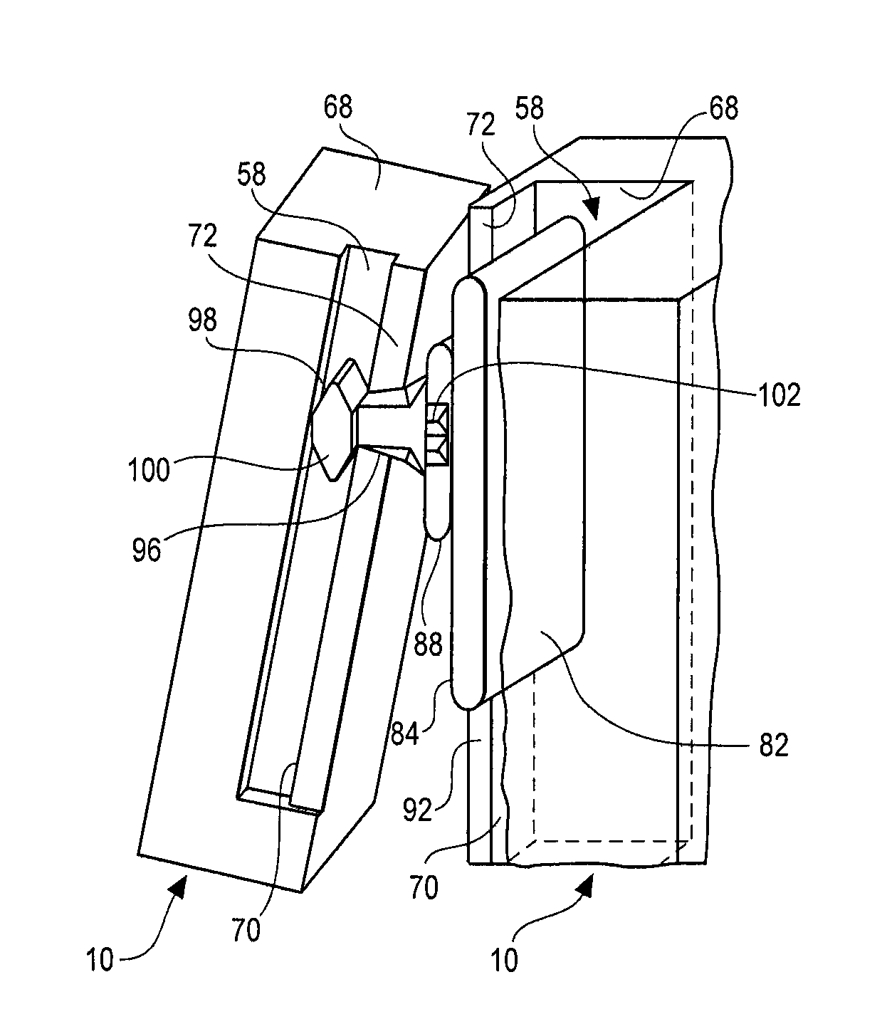 Solar panel support module and method of creating array of interchangeable and substitutable solar panel support modules