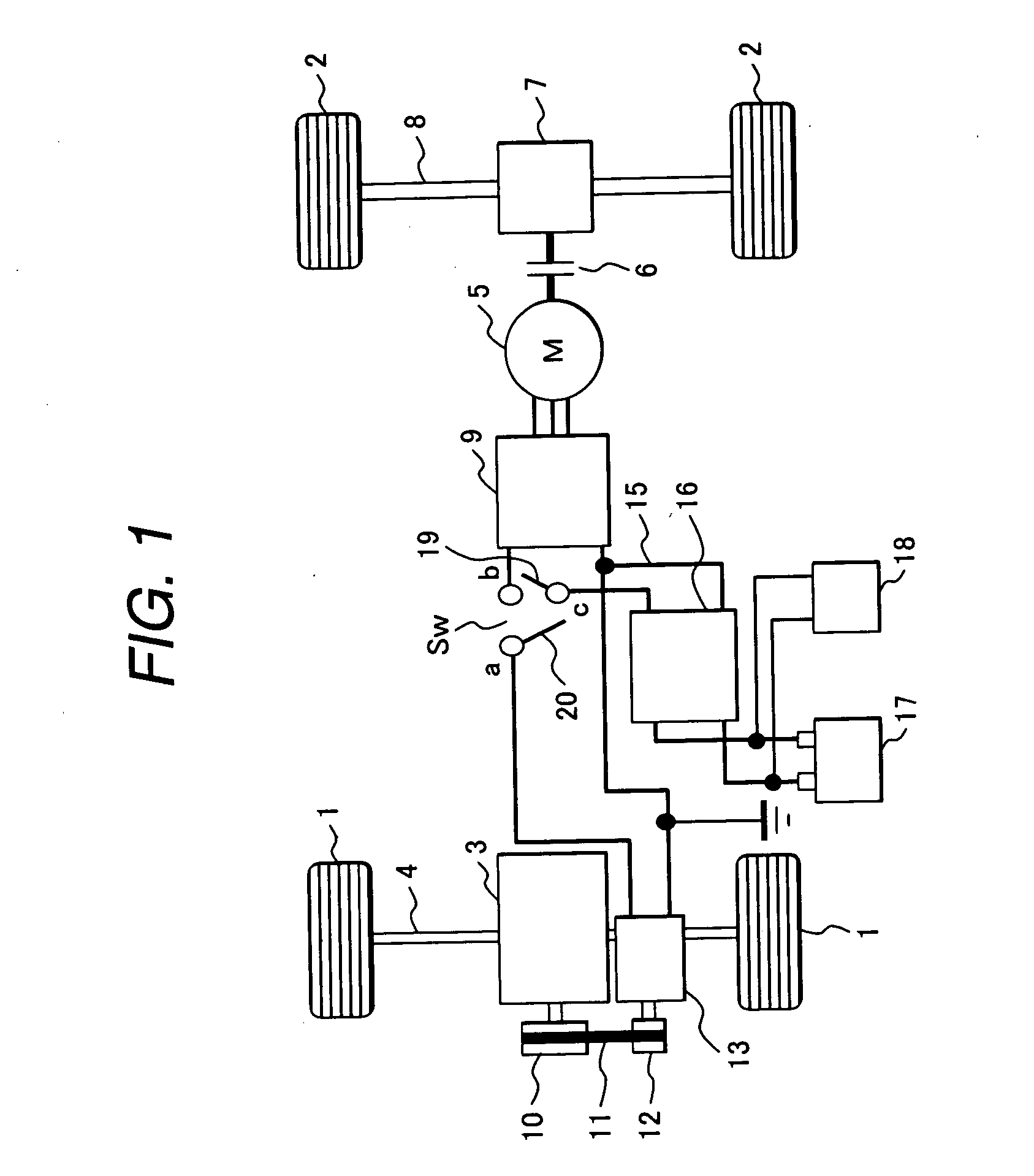 Electric drive device for vehicle and hybrid engine/motor-type four wheel drive device