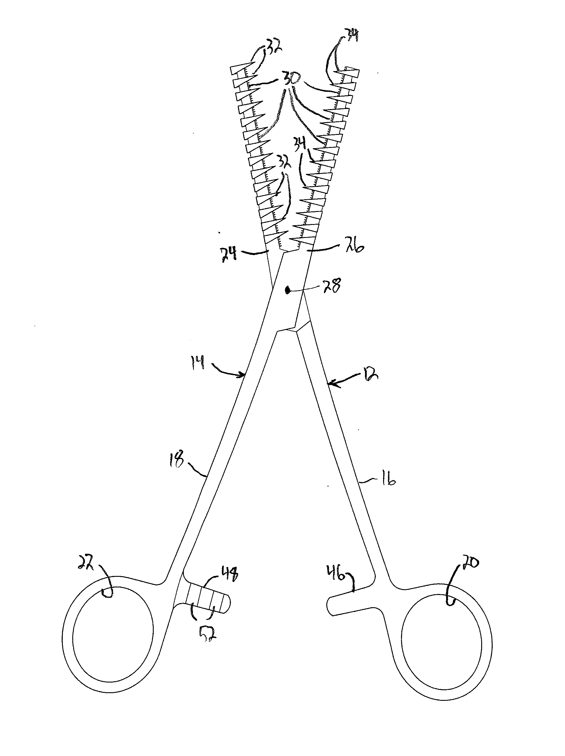 Tissue Grasping Forceps & Localizing Needle Holder