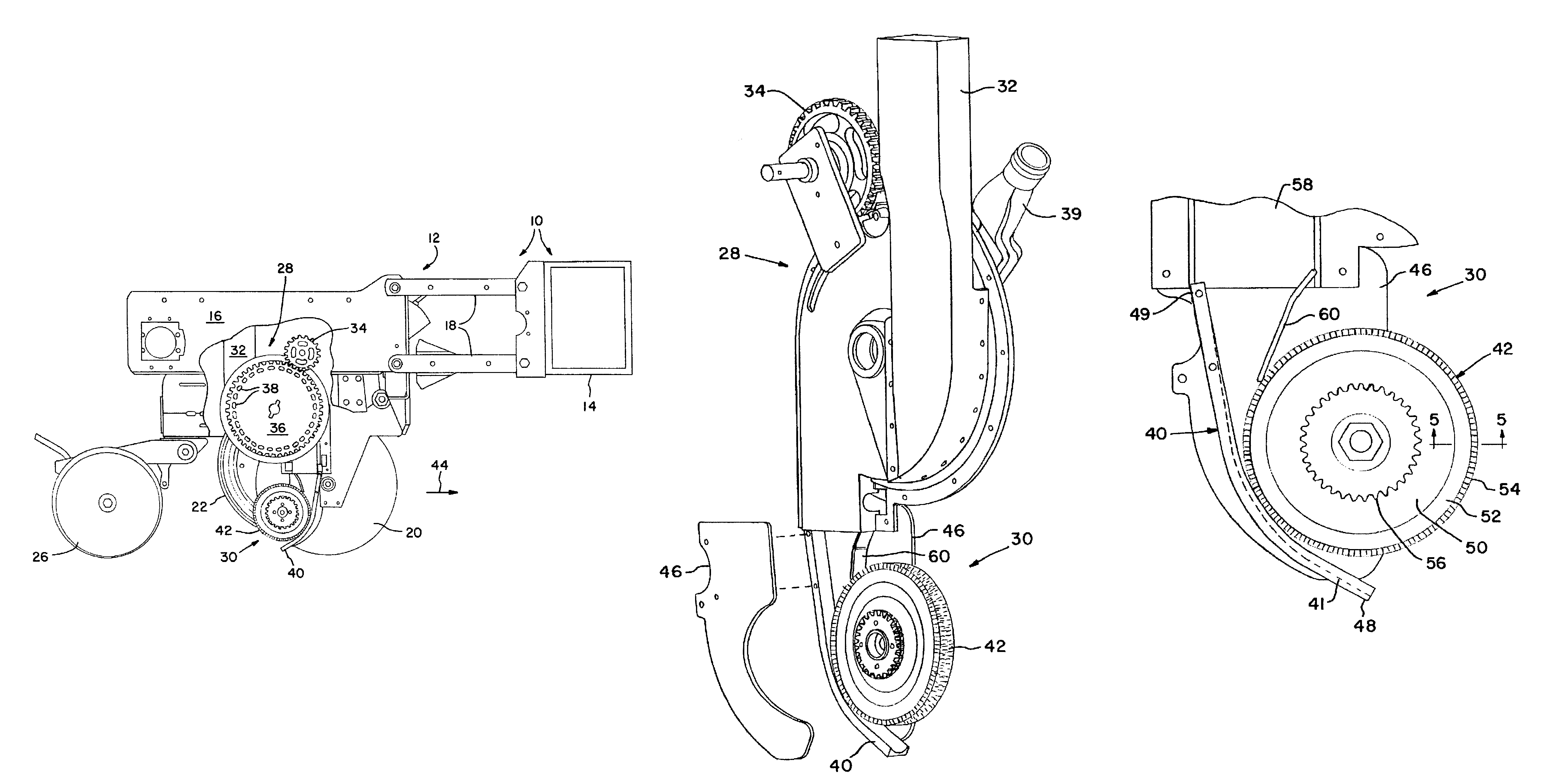 Seed placement system for use in a seeding machine