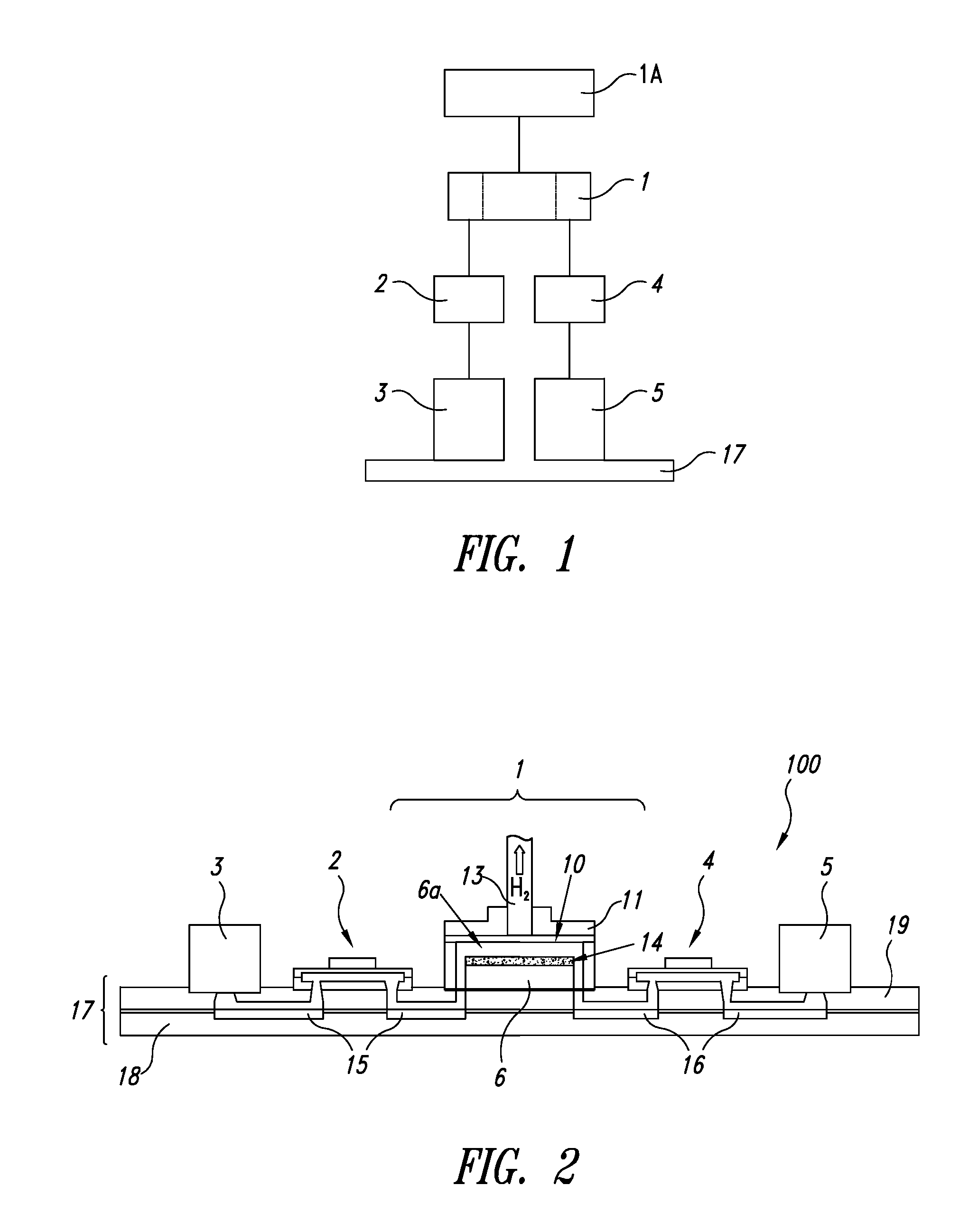 Process and corresponding apparatus for continuously producing gaseous hydrogen to be supplied to micro fuel cells and integrated system for producing electric energy