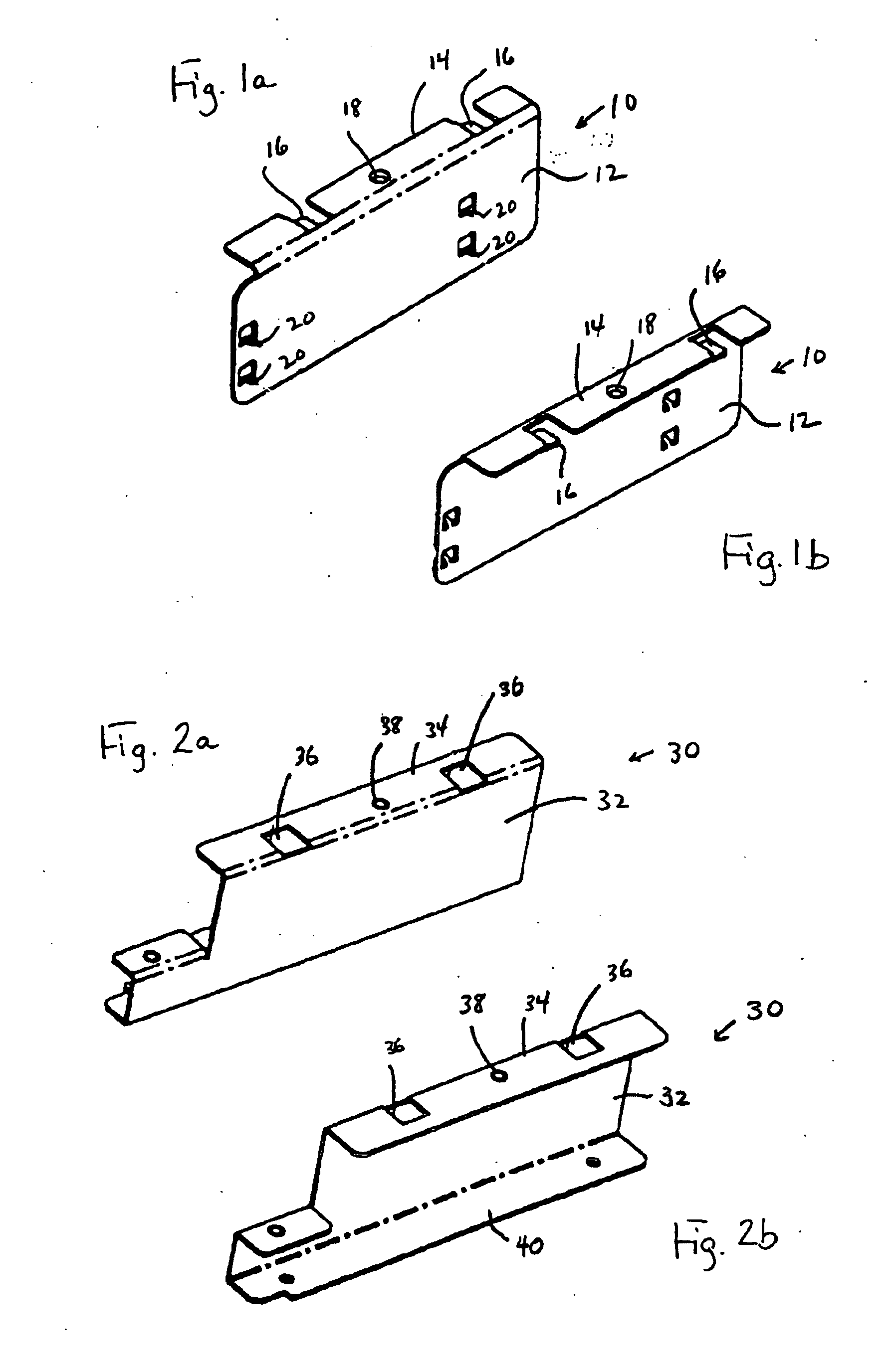 Computer peripheral device mounting arrangement with two locking elements