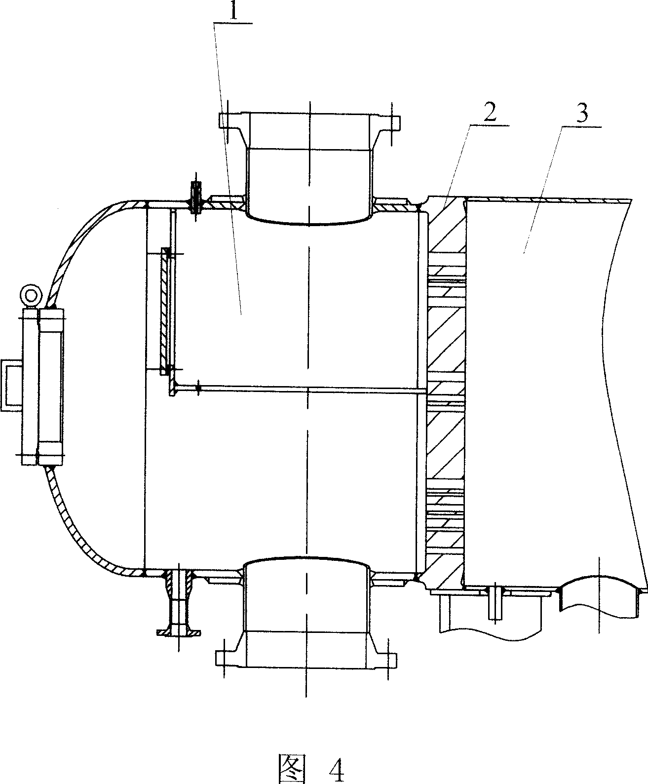 Pile-up welding method of turbine low pressure heater pipe plate and shell, water chamber junction