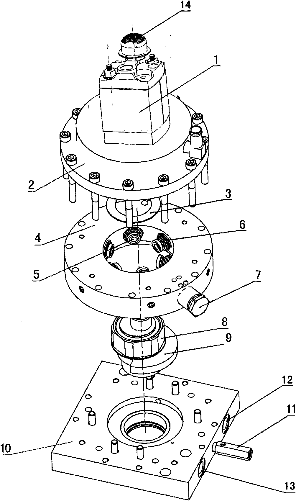 Compact high-pressure plunger pump