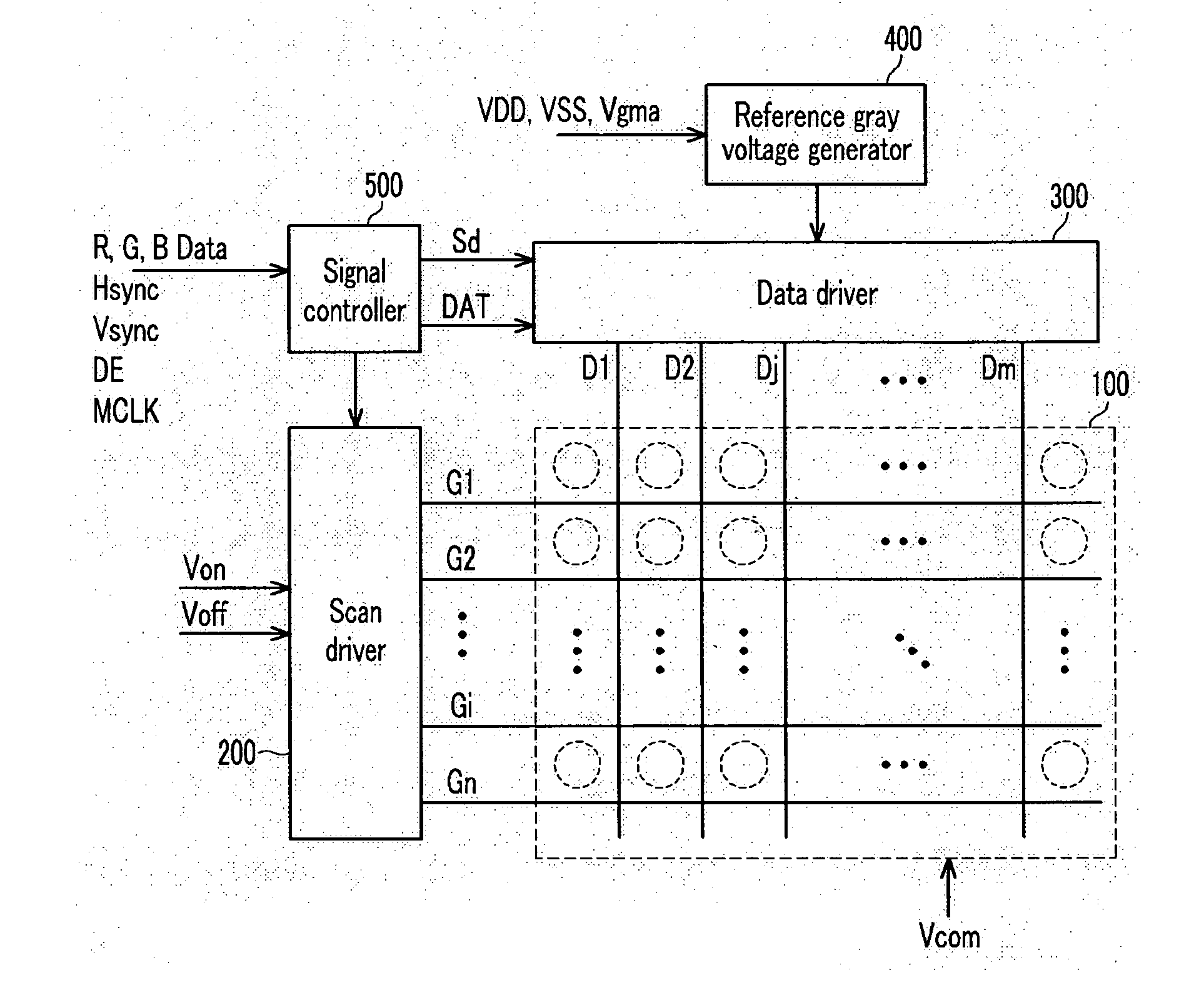Output voltage amplifier and driving device of liquid crystal display using the same